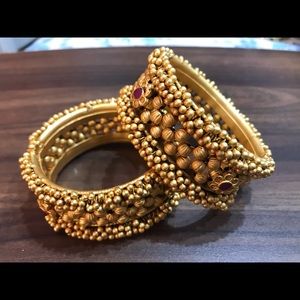 Indian Ethnic 2PC Gold Plated Kada/bangles